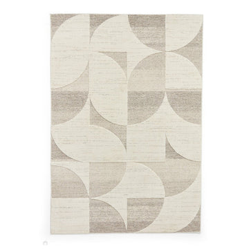 Elio 66747 Modern Abstract Distressed Soft-Touch High-Density Hi-Low Textured Pile Polypropylene/Polyester Mix Beige/Natural Rug-Think Rugs-Rug Love - The Most Loved Rug Store